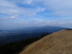 岩湧山からみた金剛山（2014年3月）